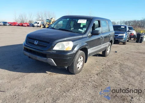 2004 Honda Pilot Lx из США, поврежденный, VIN 2HKYF18194H579048